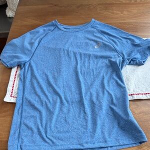 Asics Men's Short Sleeve Tee in Heather Blue